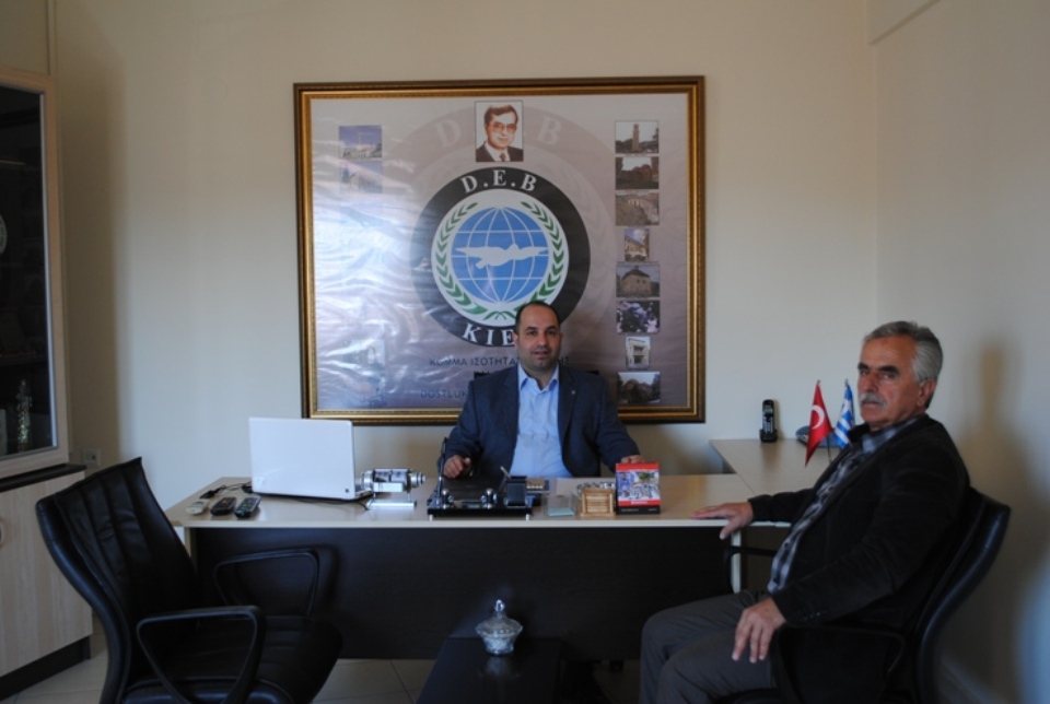 DEB Başkanı Ali Çavuş Tütüncüler Başkanı Esat'la görüştü